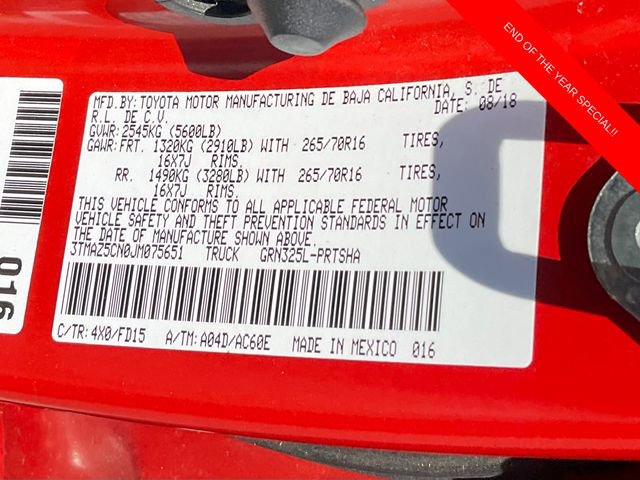 Used 2018 Toyota Tacoma TRD Off-Road image 20