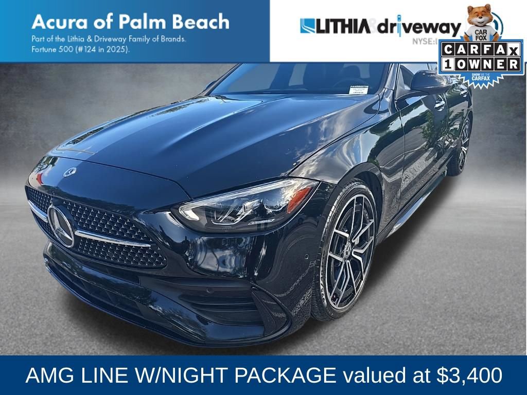 Used 2022 Mercedes-Benz C 300 Sedan w/ AMG Line w/ Night Package image 1