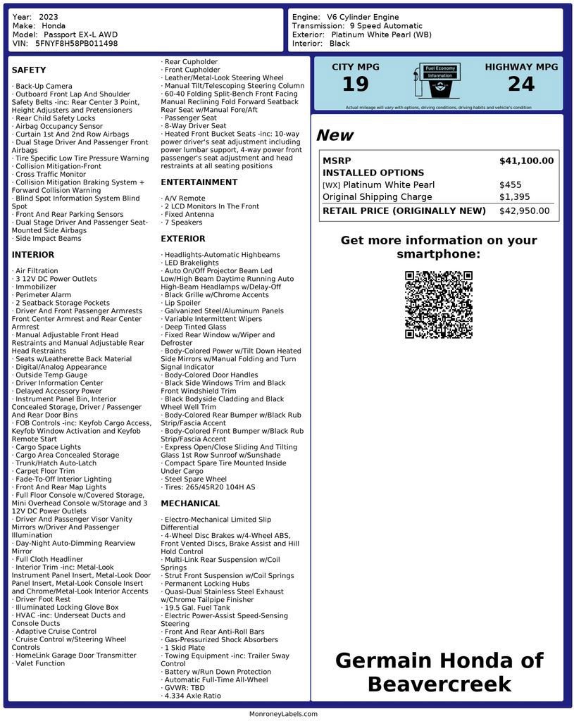 Used 2023 Honda Passport EX-L image 29