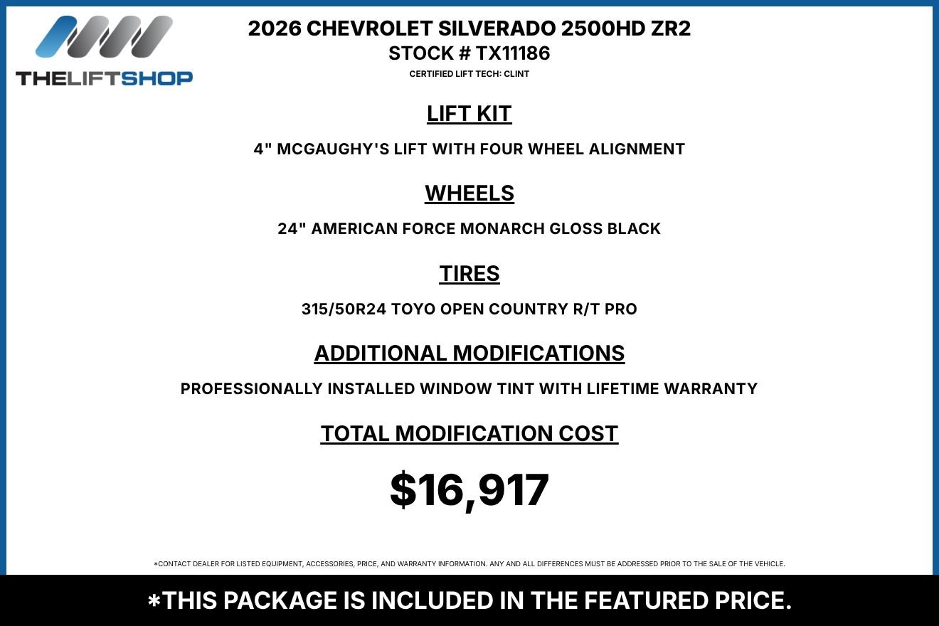 Used 2026 Chevrolet Silverado 2500 ZR2 AWD/4WD image 2