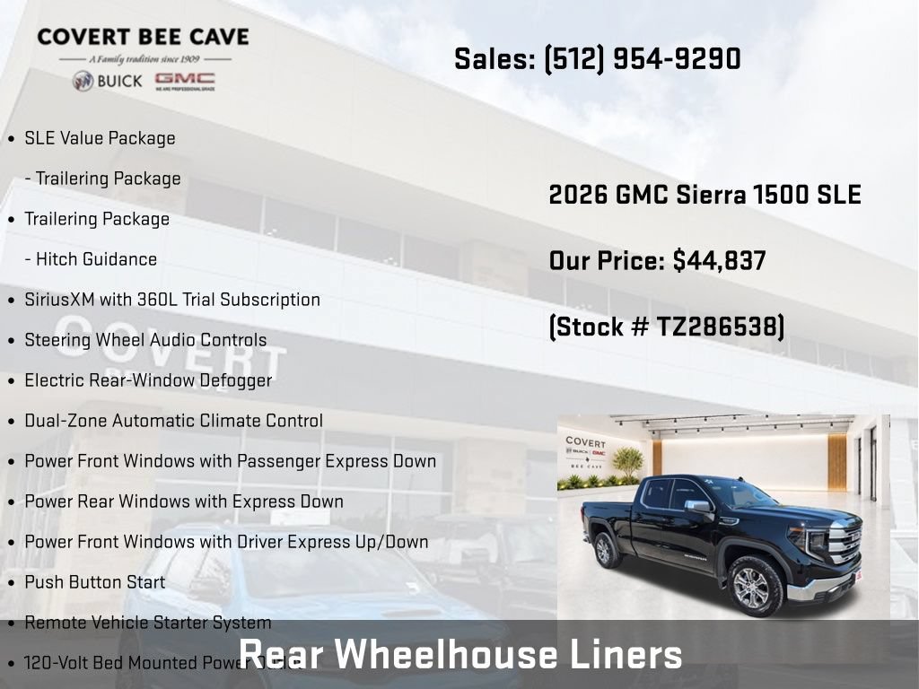 New 2026 GMC Sierra 1500 SLE w/ Preferred Package RWD image 33