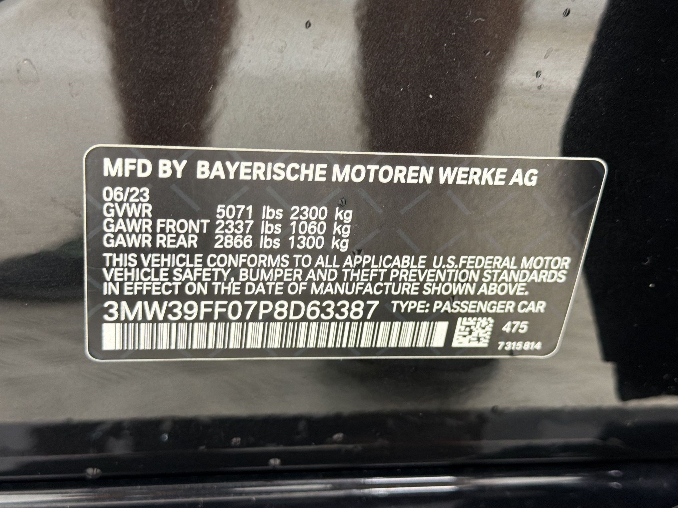 Used 2023 BMW 330e w/ M Sport Package RWD image 24