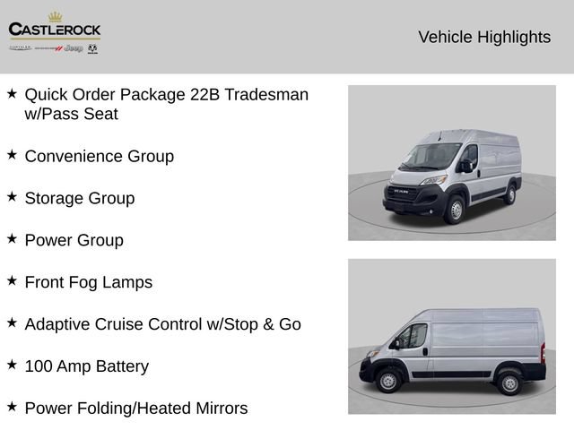 Used 2025 RAM ProMaster 2500 w/ Convenience Group FWD image 2
