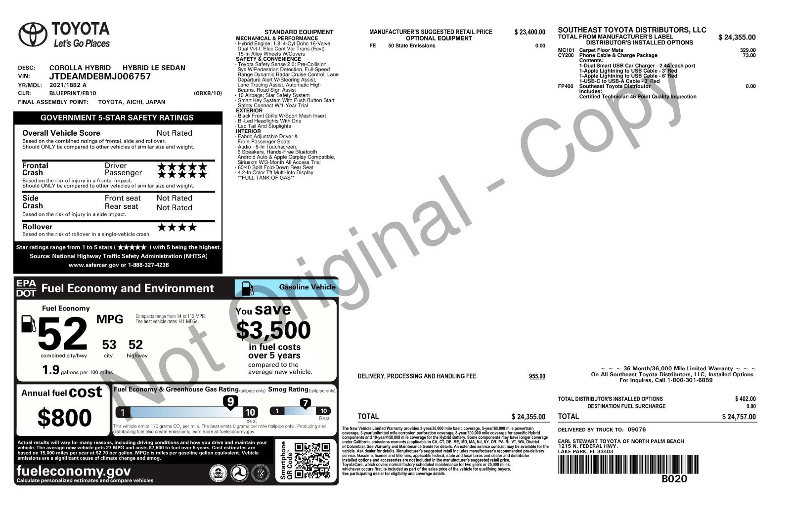 Used 2021 Toyota Corolla LE image 11