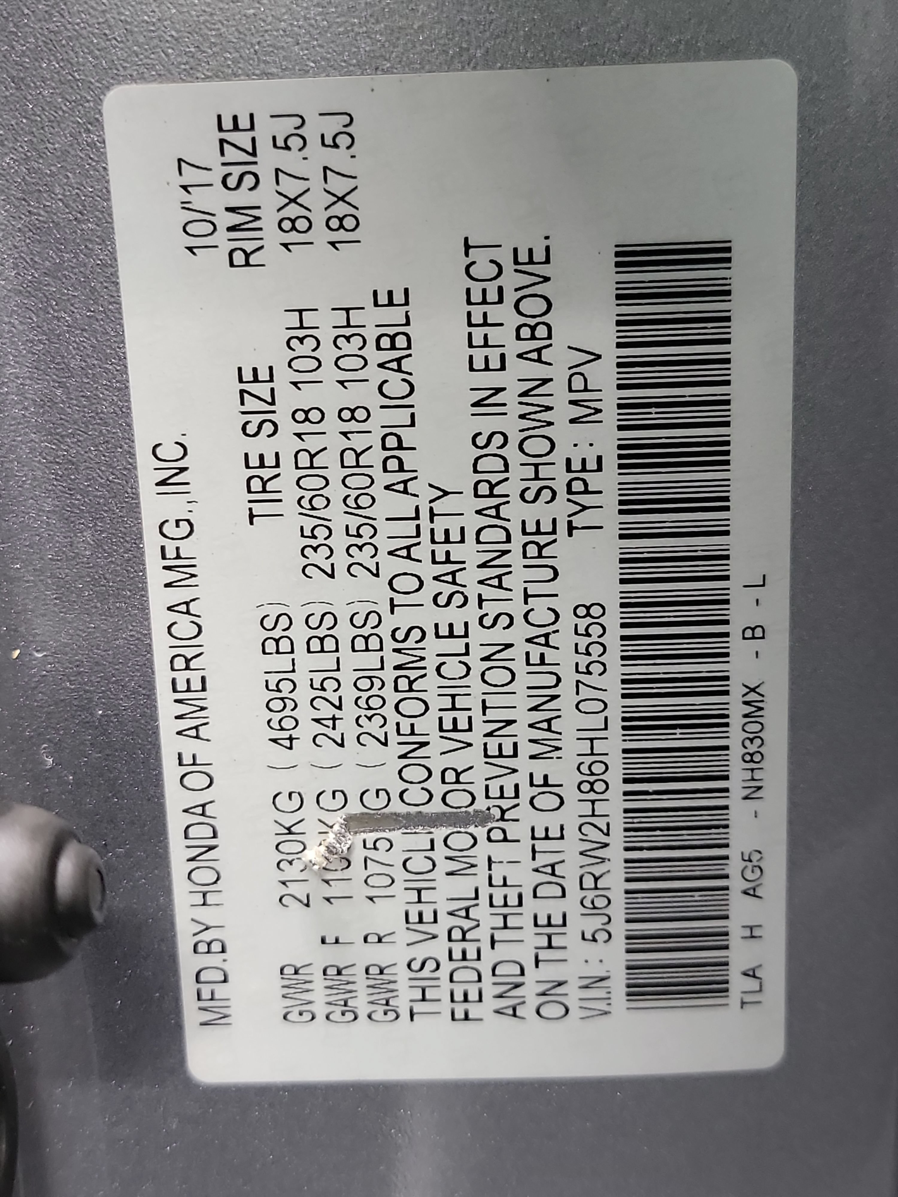 Used 2017 Honda CR-V EX-L image 33