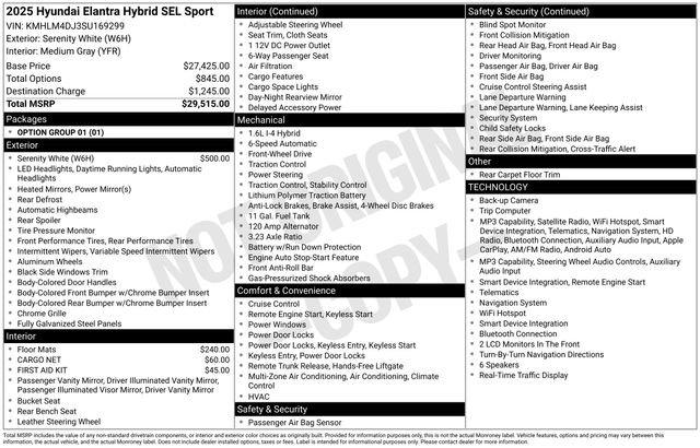 Certified 2025 Hyundai Elantra SEL FWD image 39