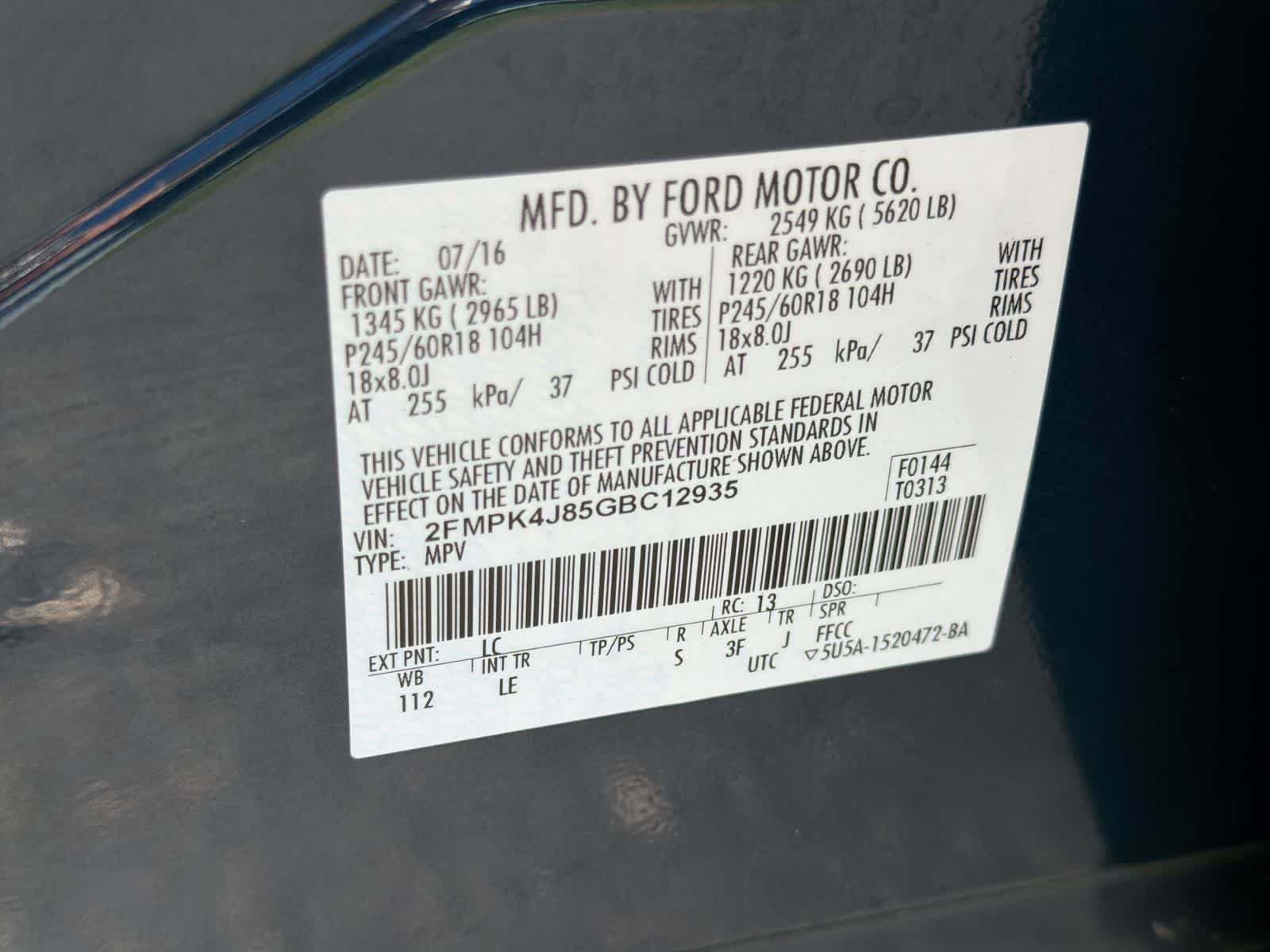 Used 2016 Ford Edge SEL w/ Equipment Group 201A AWD/4WD image 38