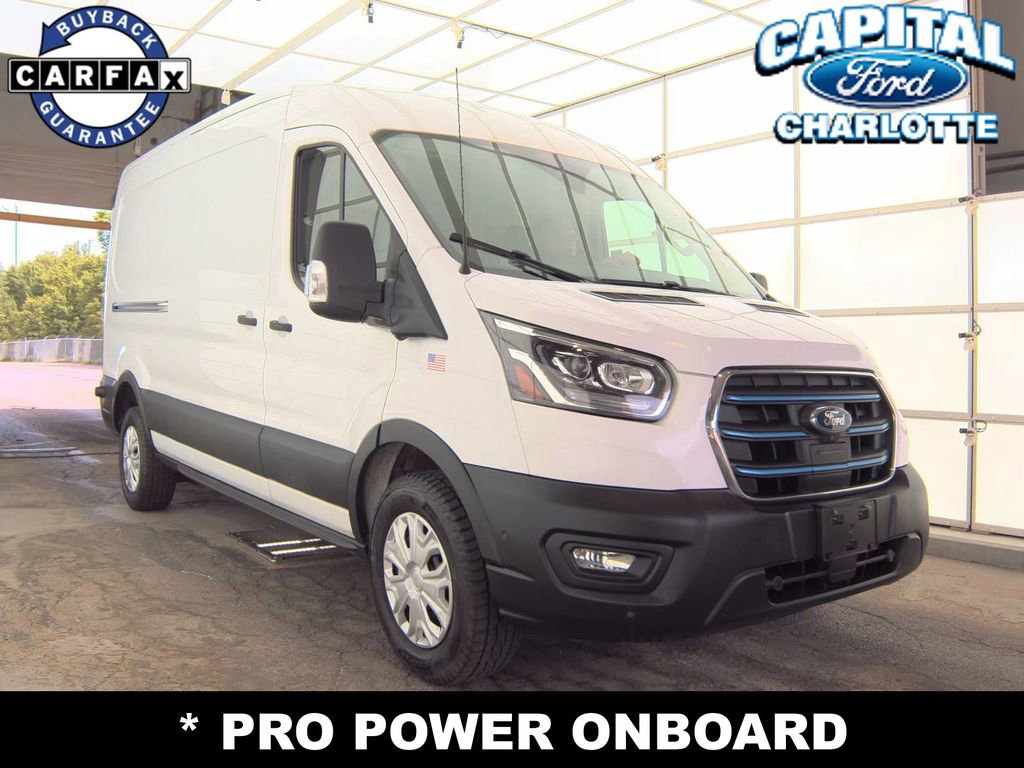 Used 2022 Ford E-Transit Medium Roof w/ Load Area Protection Package RWD image 4