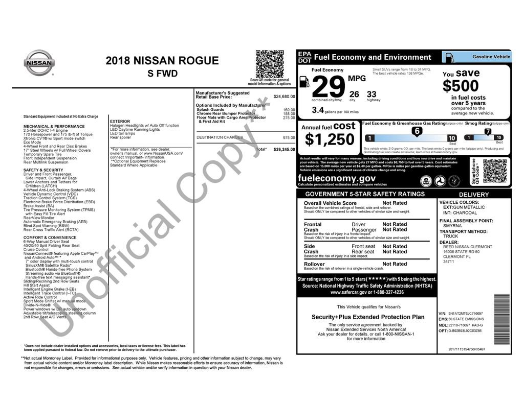 Used 2018 Nissan Rogue S image 4