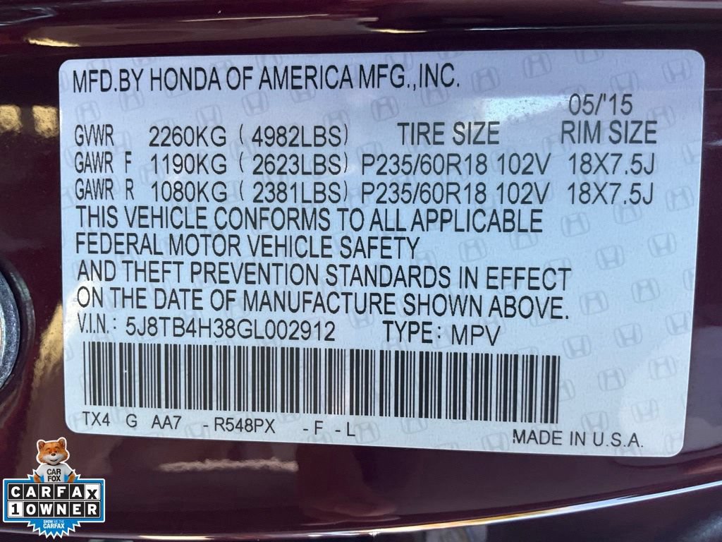 Used 2016 Acura RDX AWD image 25