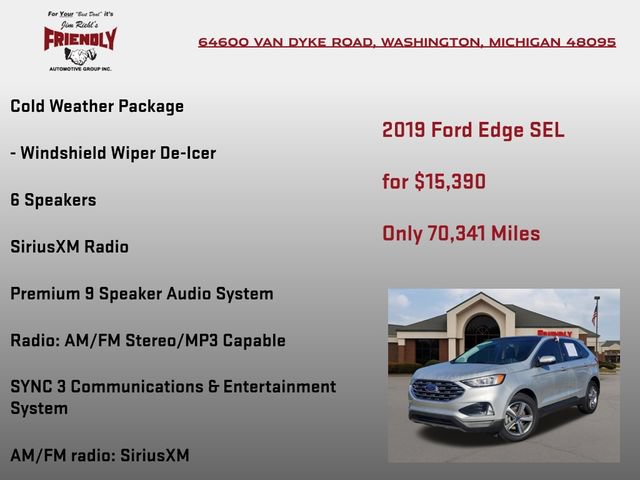 Used 2019 Ford Edge SEL w/ Equipment Group 201A AWD/4WD image 10