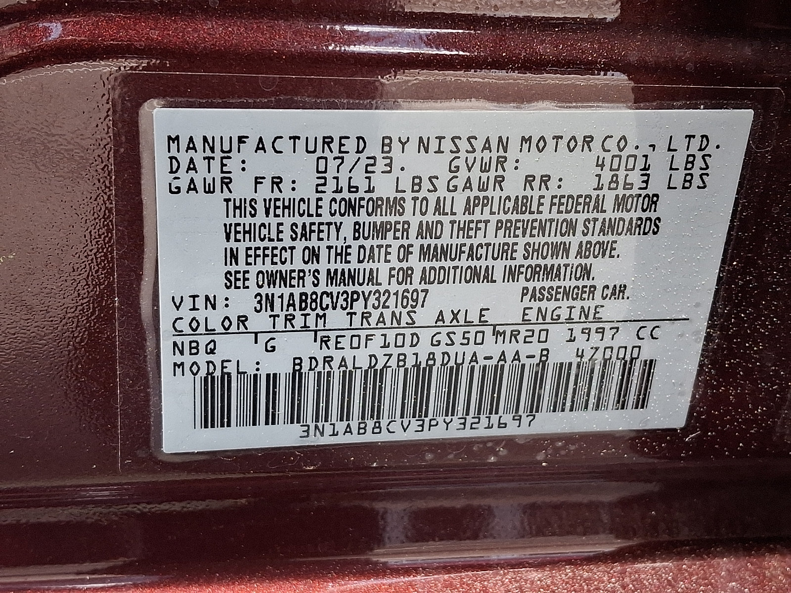 Used 2023 Nissan Sentra SV FWD image 27