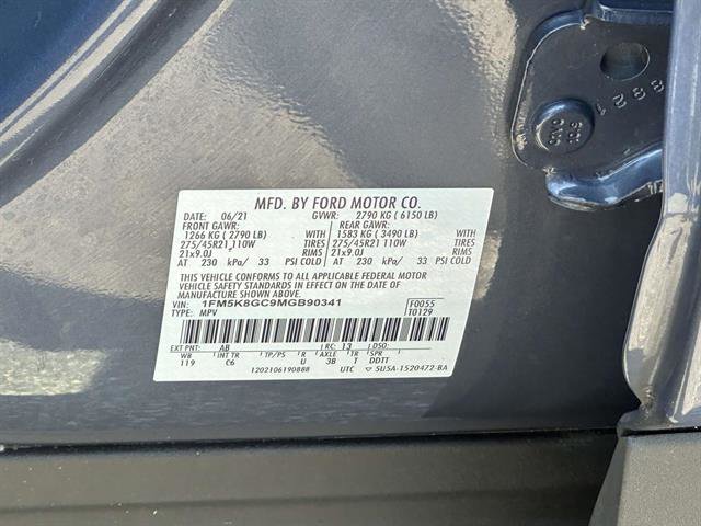 Used 2021 Ford Explorer ST w/ Equipment Group 401A image 15