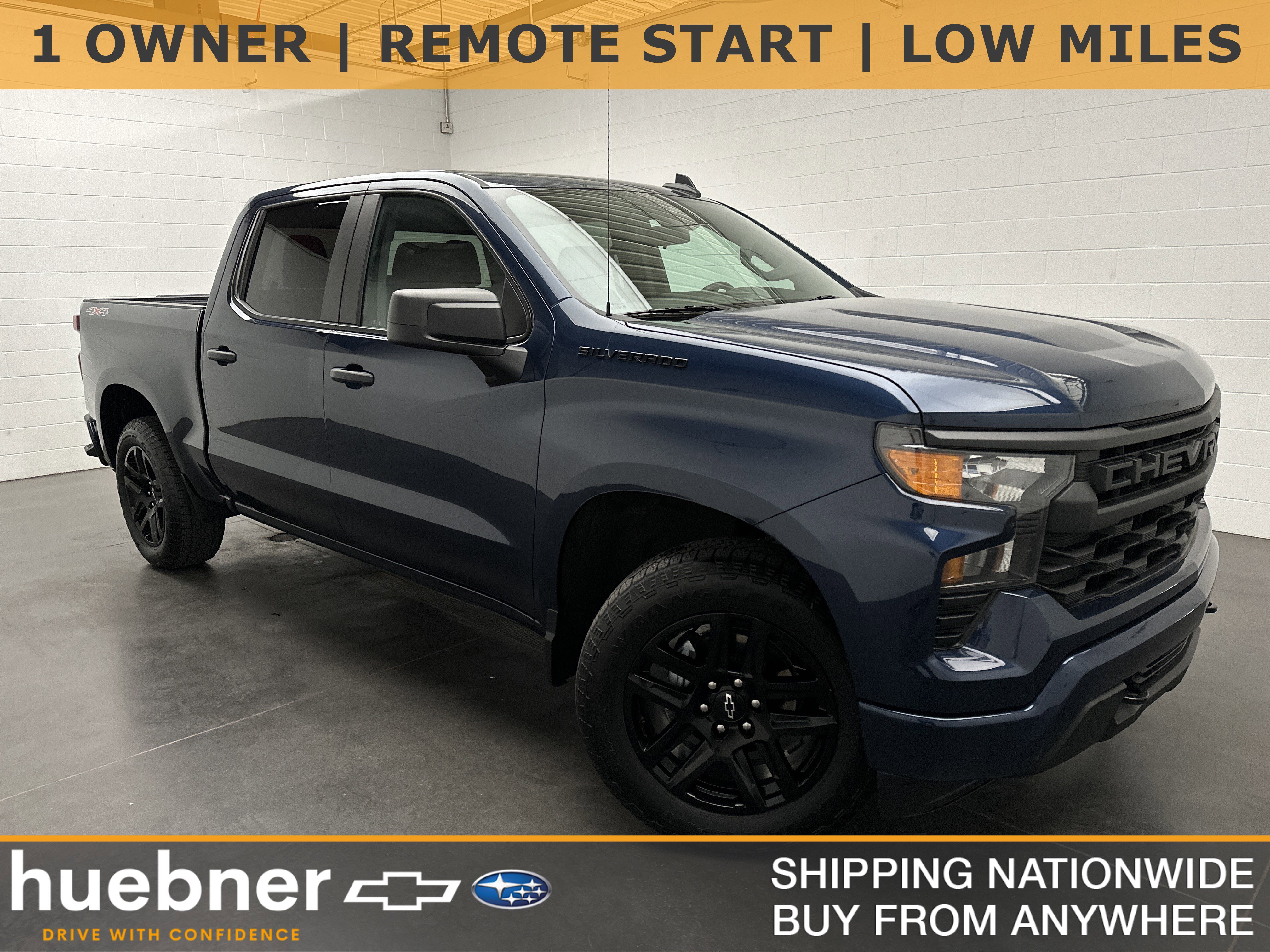Used 2022 Chevrolet Silverado 1500 Custom w/ LPO, Dark Essentials Package AWD/4WD image 1