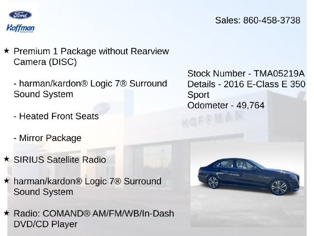 Used 2016 Mercedes-Benz E 350 4MATIC Sedan image 10