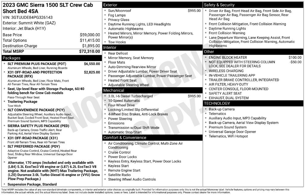 Used 2023 GMC Sierra 1500 SLT w/ SLT Premium Plus Package AWD/4WD image 2
