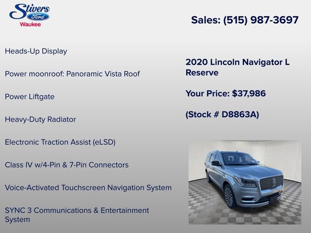 Used 2020 Lincoln Navigator L Reserve w/ Luxury Package image 27