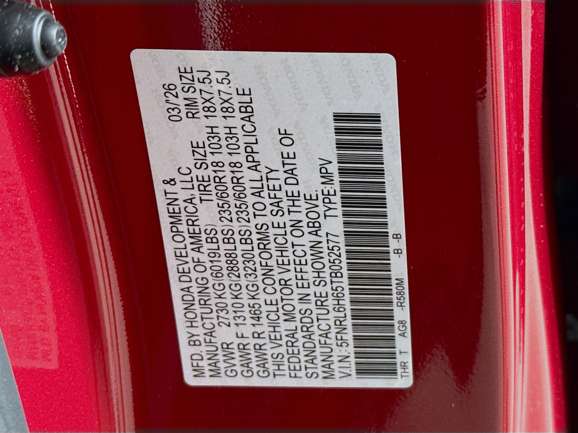 New 2026 Honda Odyssey EX-L image 40