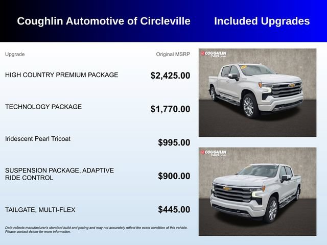 Used 2023 Chevrolet Silverado 1500 High Country w/ High Country Premium Package AWD/4WD image 3