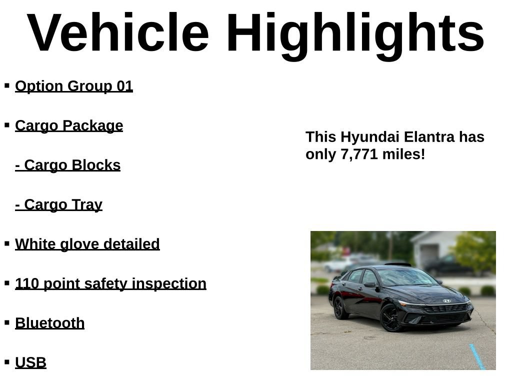 Used 2026 Hyundai Elantra Sport w/ Cargo Package FWD image 37