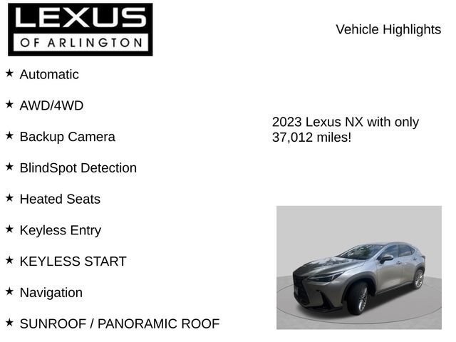 Certified 2023 Lexus NX 350h AWD image 8