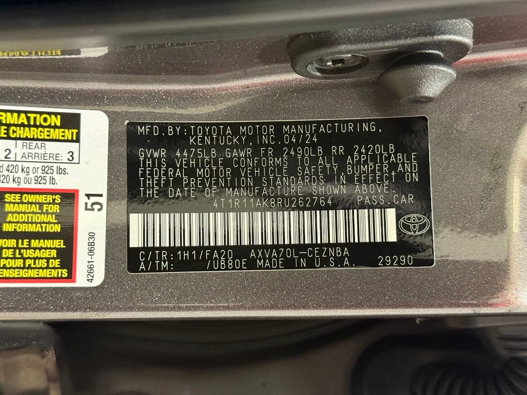 Certified 2024 Toyota Camry LE w/ Convenience Package FWD image 29