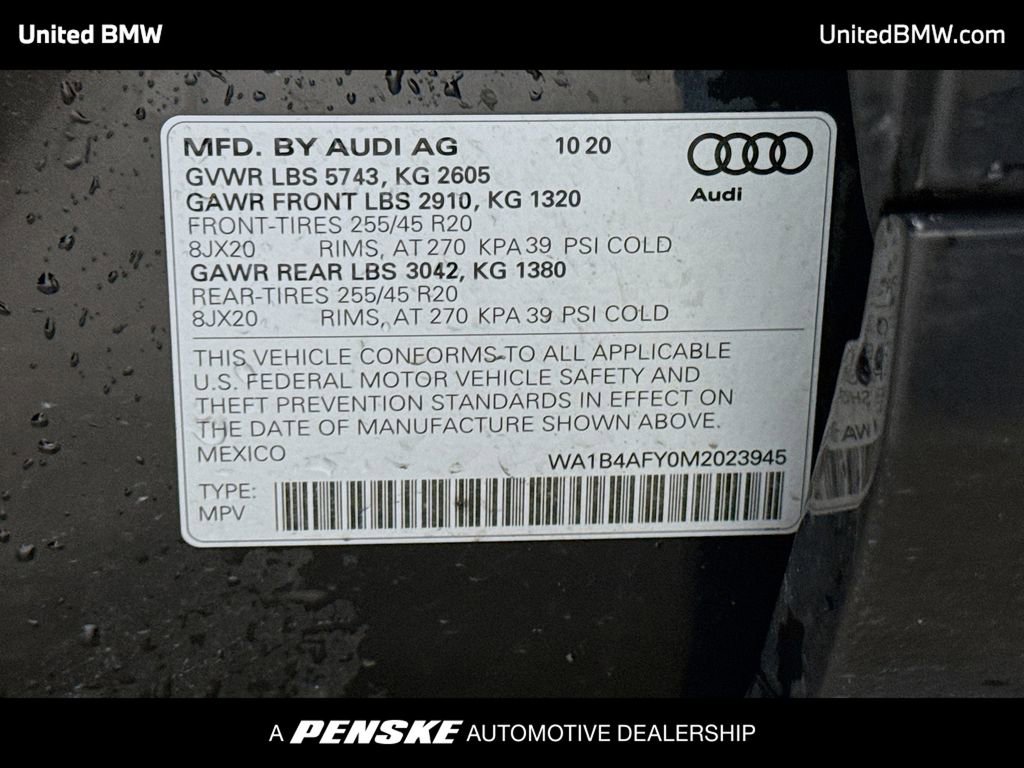 Used 2021 Audi SQ5 Premium Plus w/ Premium Plus Package image 14