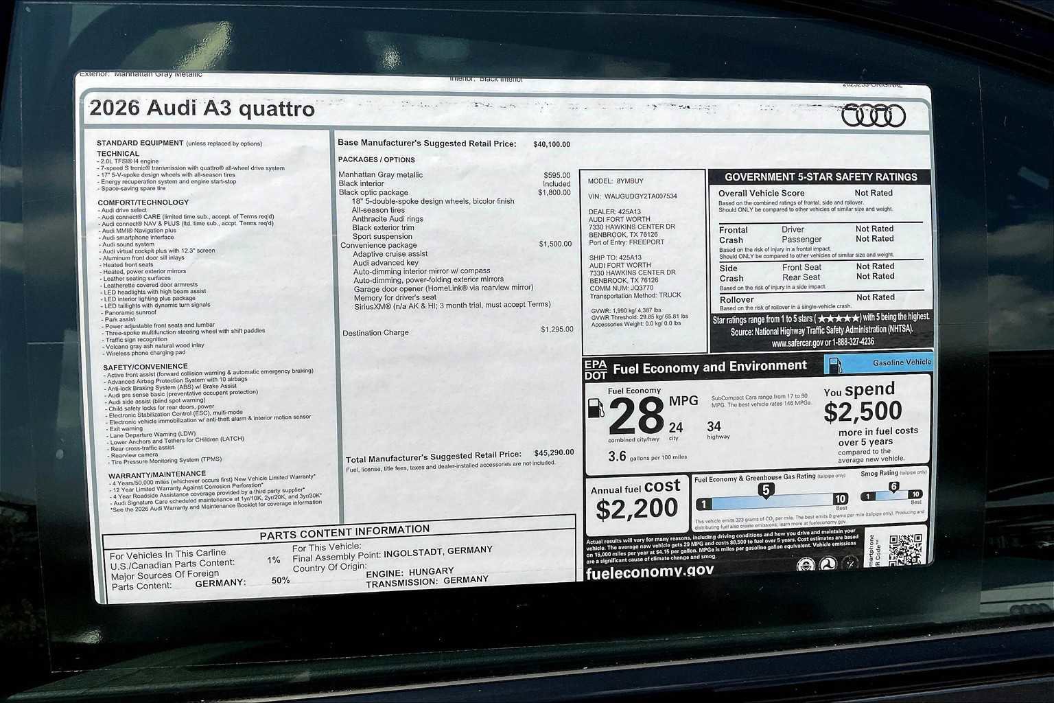 New 2026 Audi A3 2.0T Premium Plus image 18