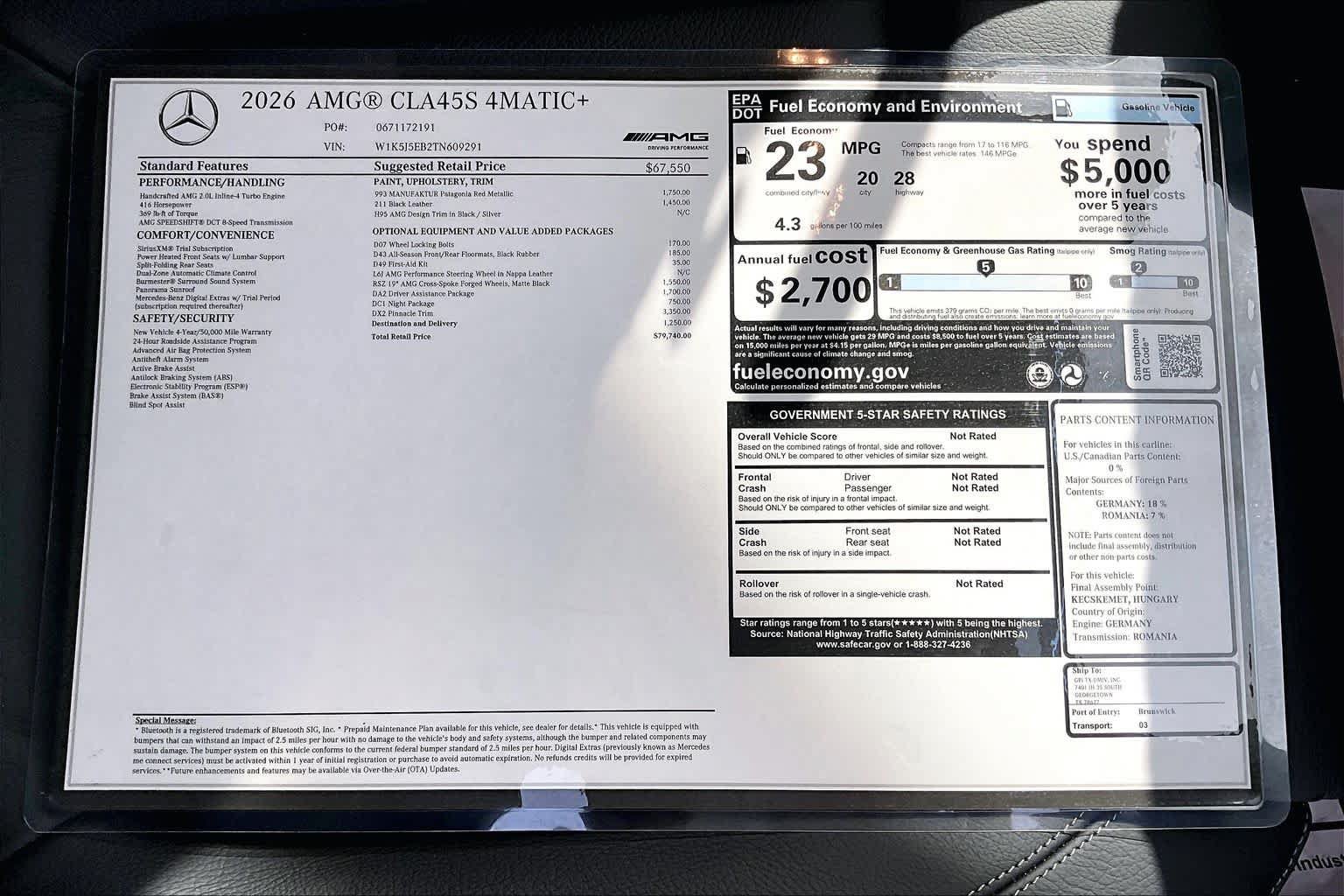 New 2026 Mercedes-Benz CLA 45 AMG S 4MATIC image 22