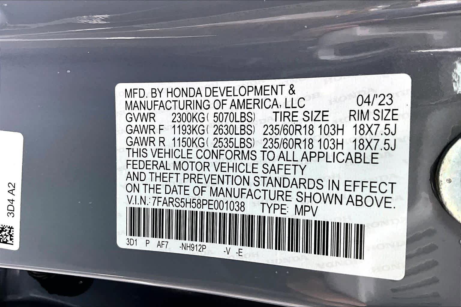 Certified 2023 Honda CR-V Sport image 33