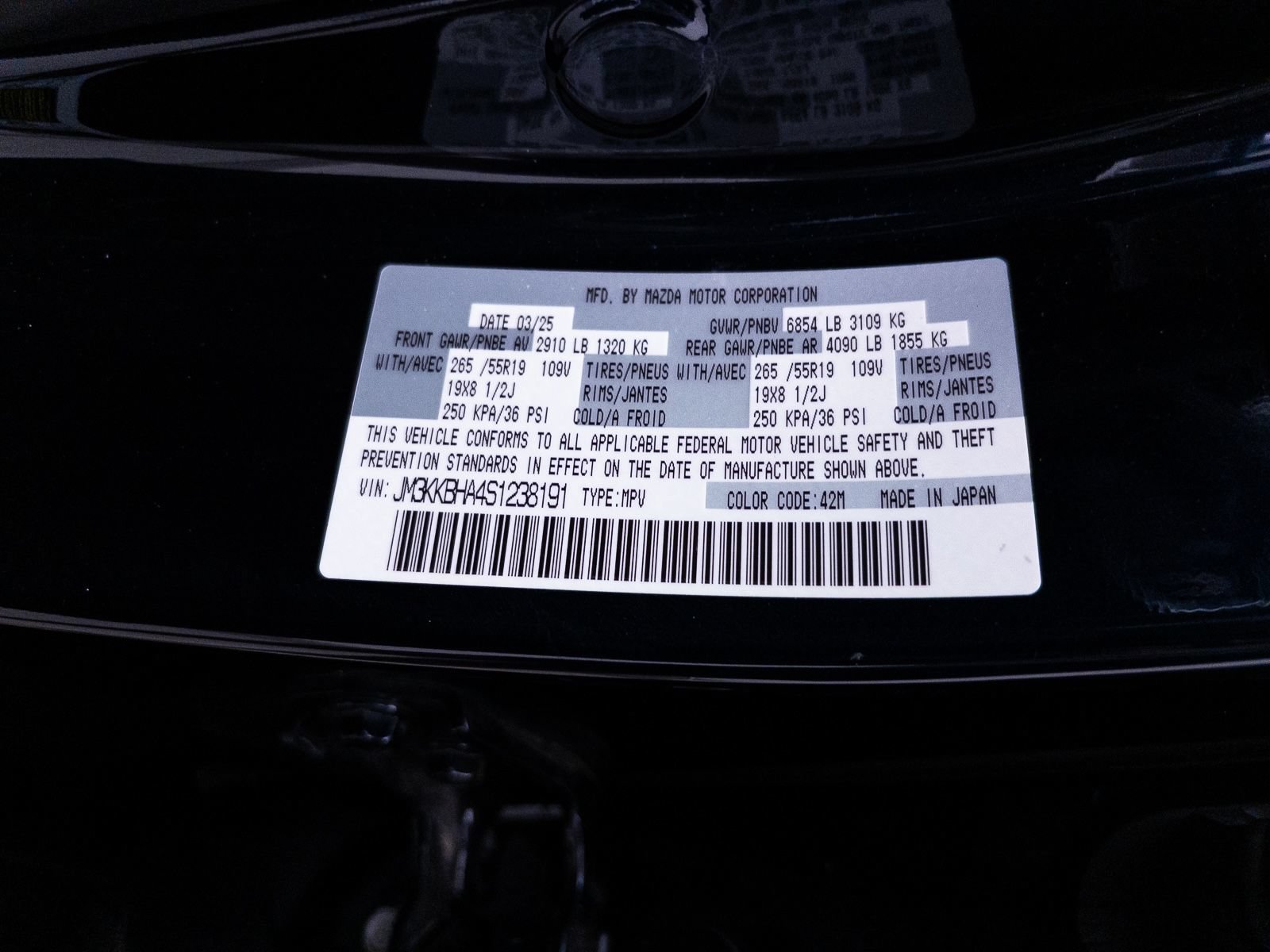 Used 2025 MAZDA CX-90 Plug-In Hybrid w/ Preferred AWD/4WD image 42