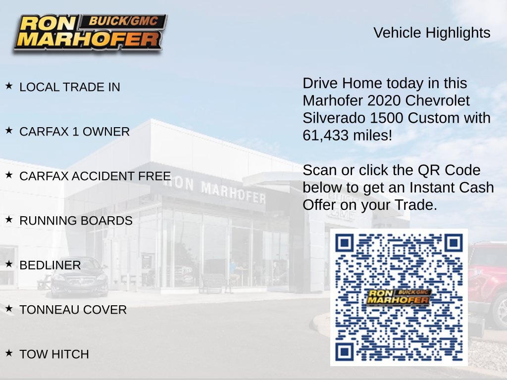 Used 2020 Chevrolet Silverado 1500 Custom w/ Custom Value Package AWD/4WD image 15