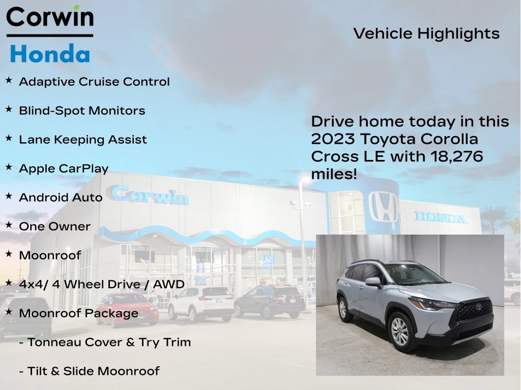 Used 2023 Toyota Corolla Cross LE w/ Moonroof Package AWD/4WD image 6