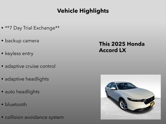 New 2025 Honda Accord LX image 5