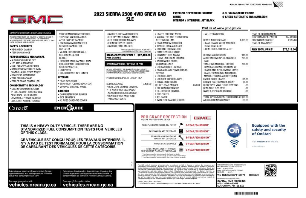 Used 2023 GMC Sierra 2500 SLE w/ SLE Value Package; image 4