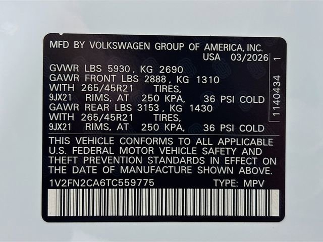 New 2026 Volkswagen Atlas SEL Premium R-Line AWD/4WD image 34