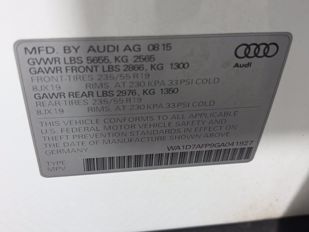 Used 2016 Audi Q5 3.0T Premium Plus AWD/4WD image 9