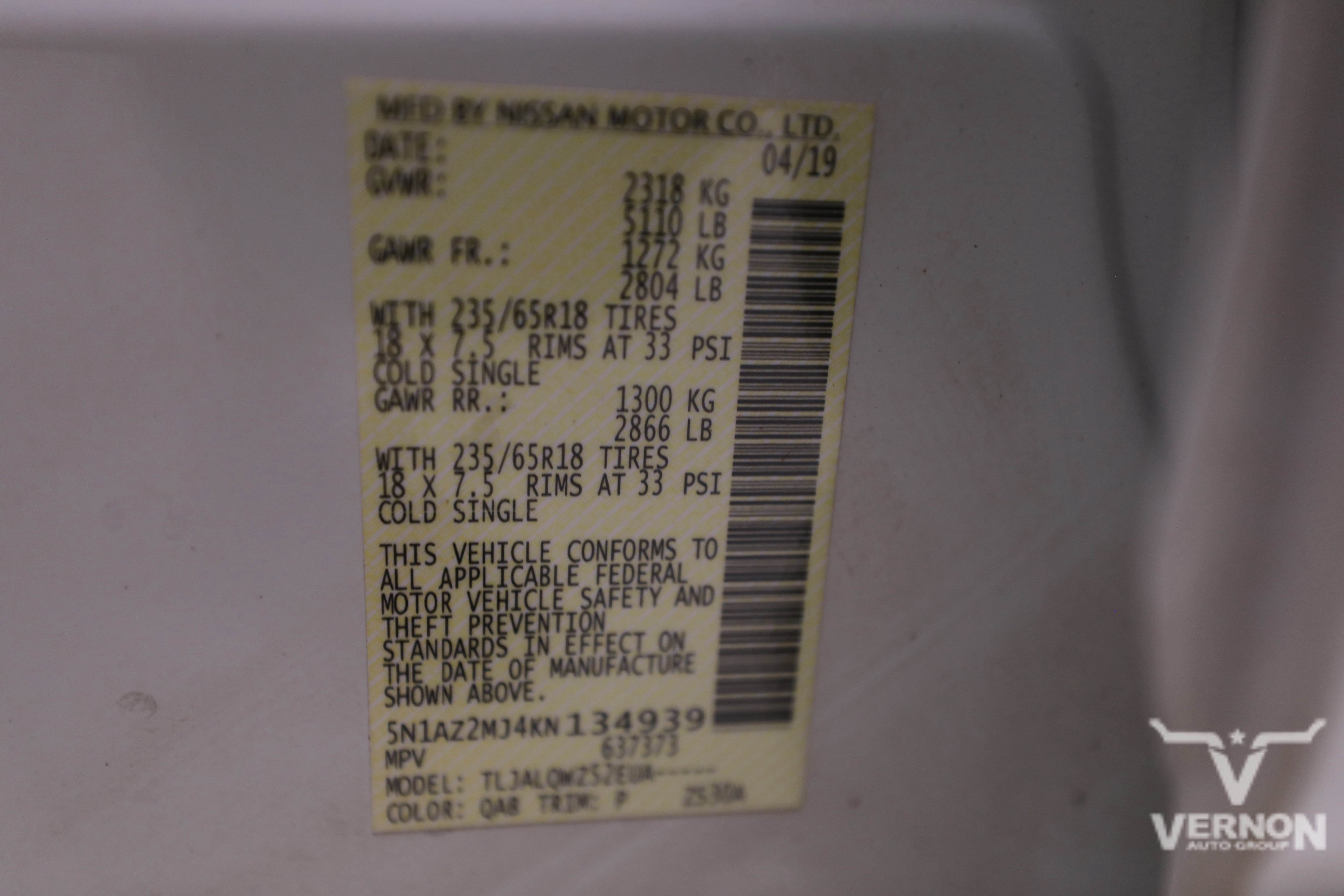 Used 2019 Nissan Murano SV image 47