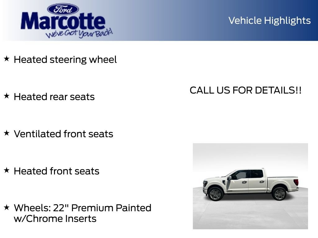 Used 2024 Ford F150 Platinum w/ Equipment Group 703A Plus AWD/4WD image 38