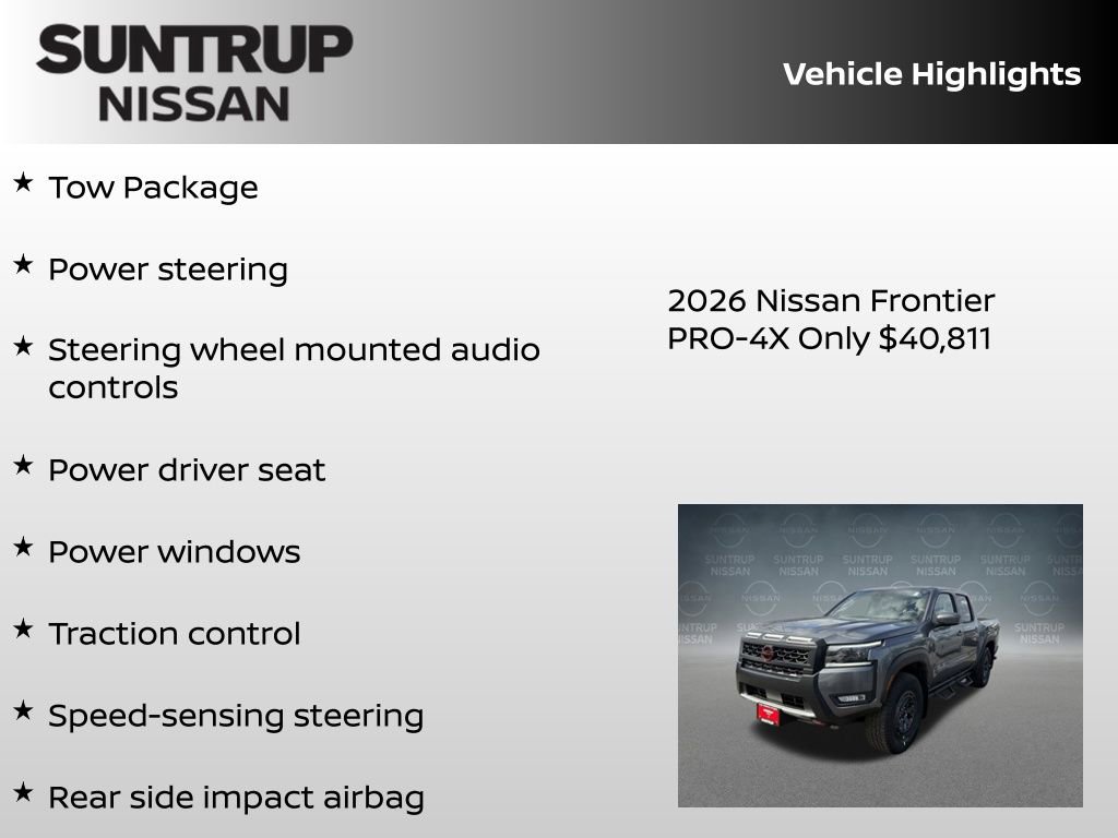 New 2026 Nissan Frontier PRO-4X w/ Tow Package image 8