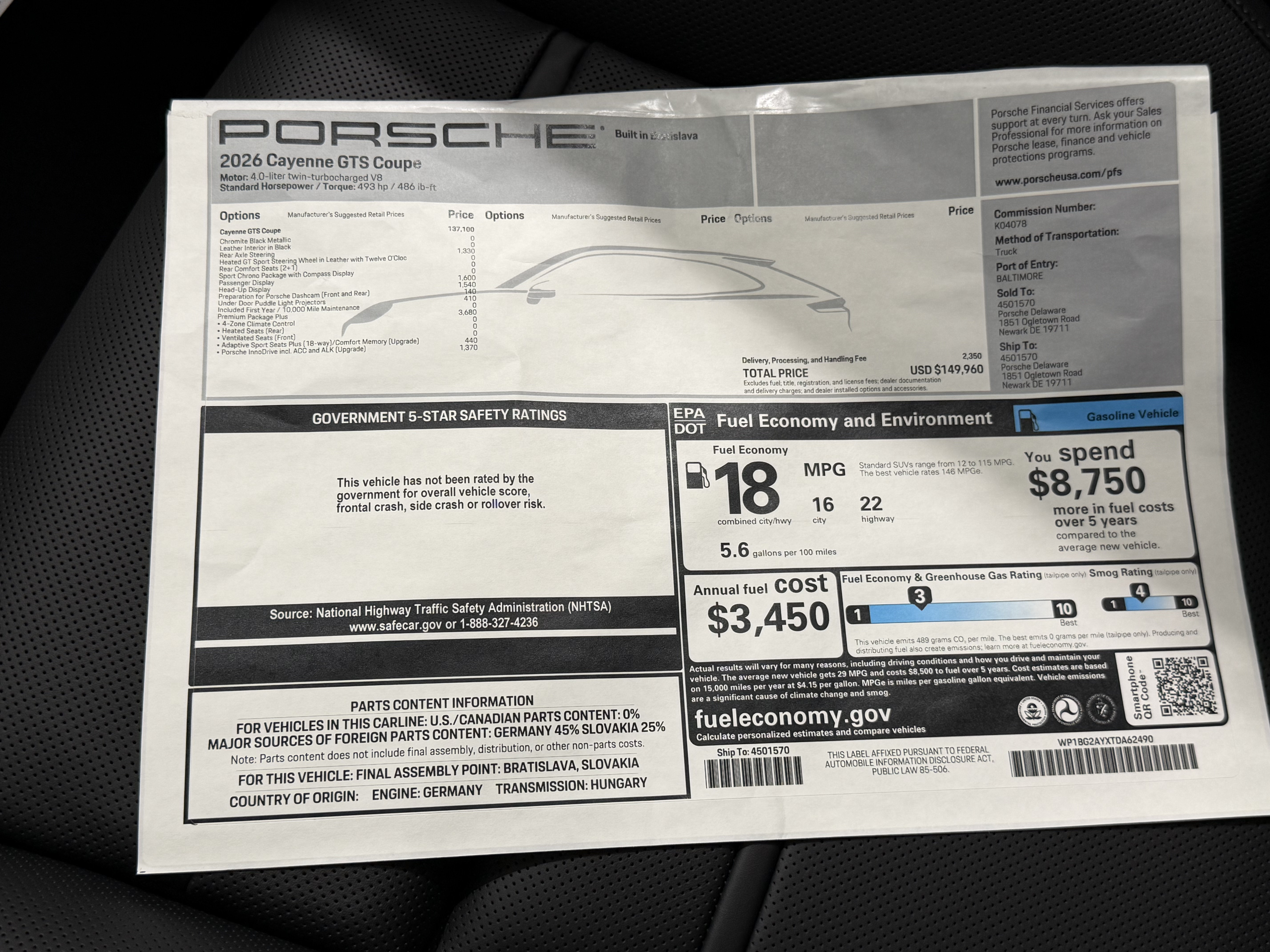 New 2026 Porsche Cayenne GTS AWD/4WD image 58