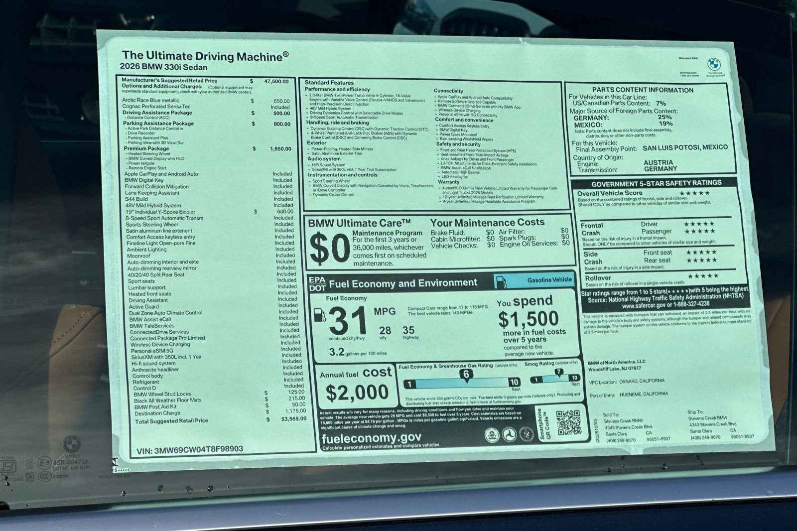 Used 2026 BMW 330i Sedan w/ Premium Package RWD image 28