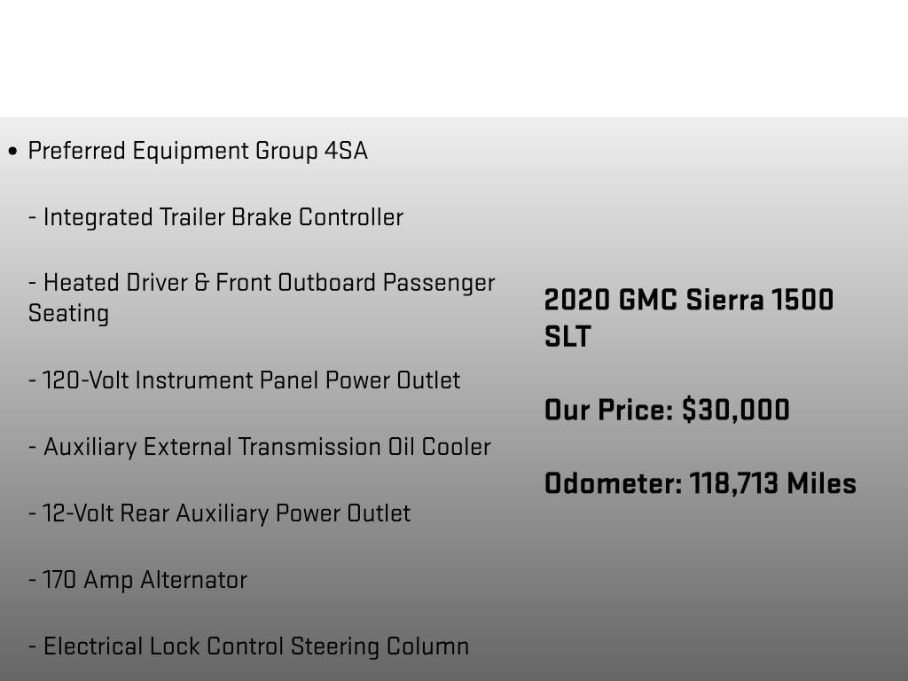 Used 2020 GMC Sierra 1500 SLT w/ SLT Premium Plus Package AWD/4WD image 18