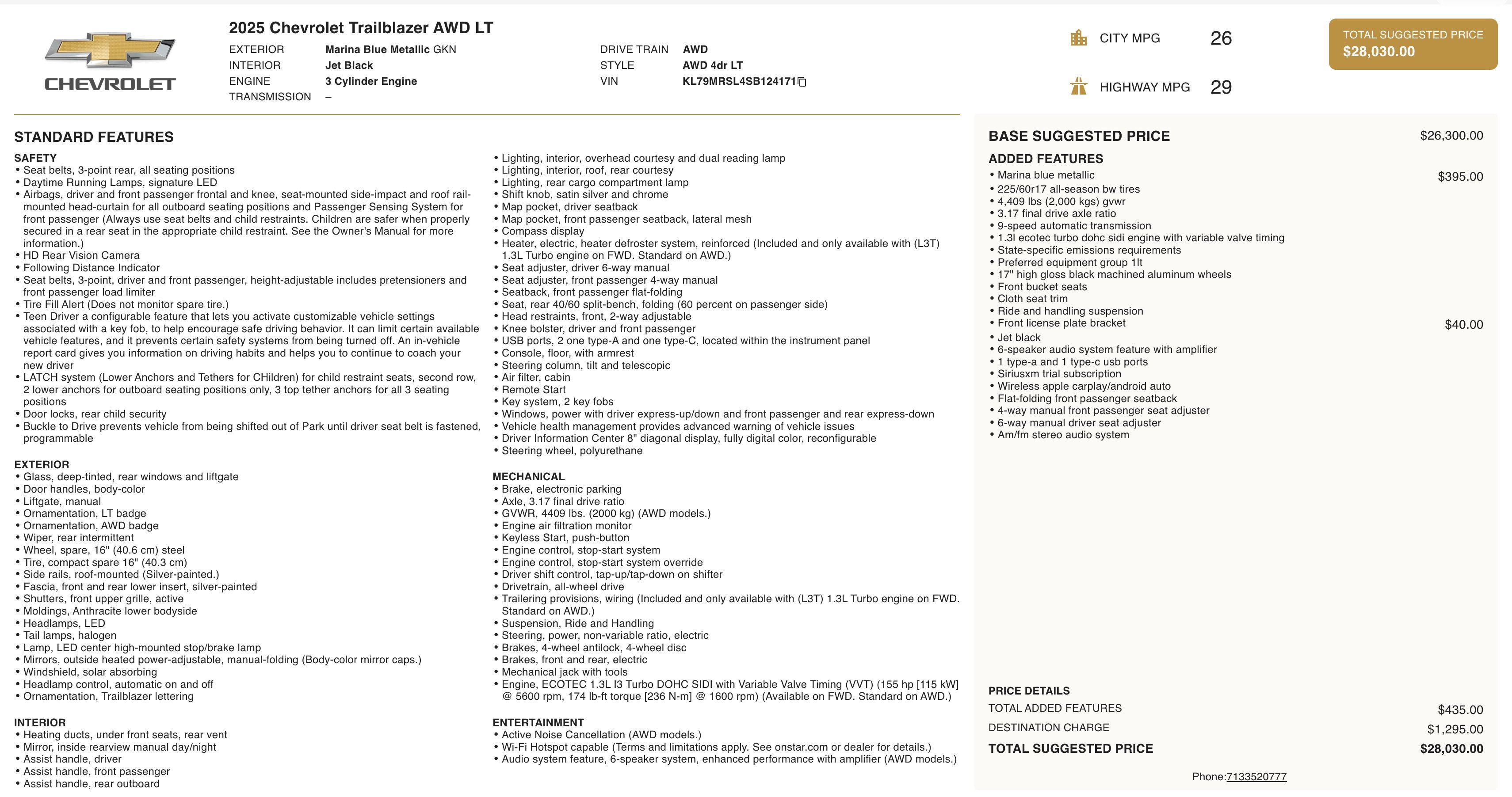 Used 2025 Chevrolet TrailBlazer LT image 5