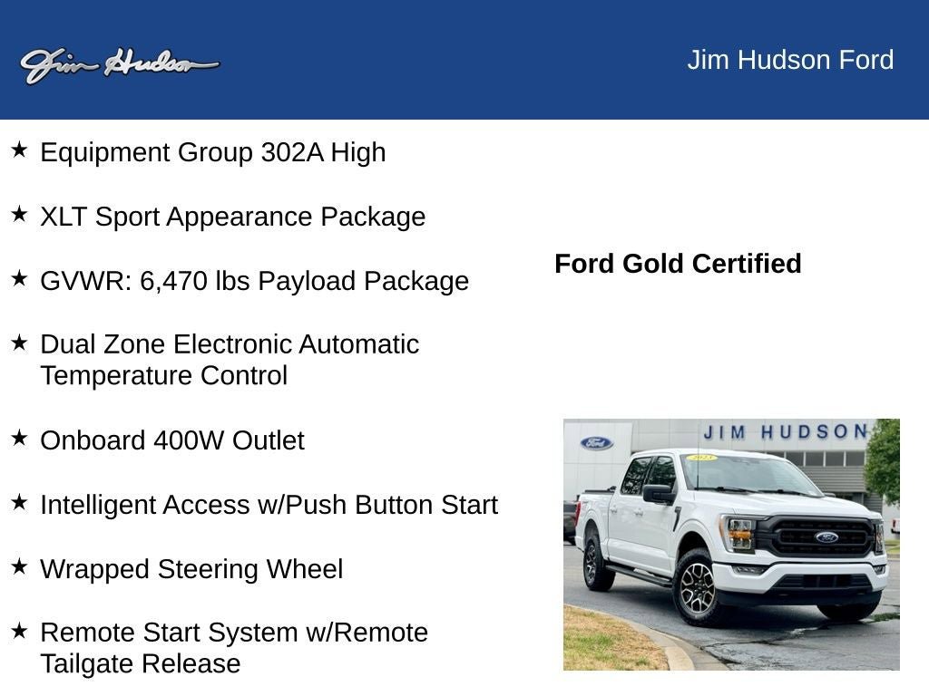 Certified 2023 Ford F150 XLT w/ Equipment Group 302A High AWD/4WD image 12