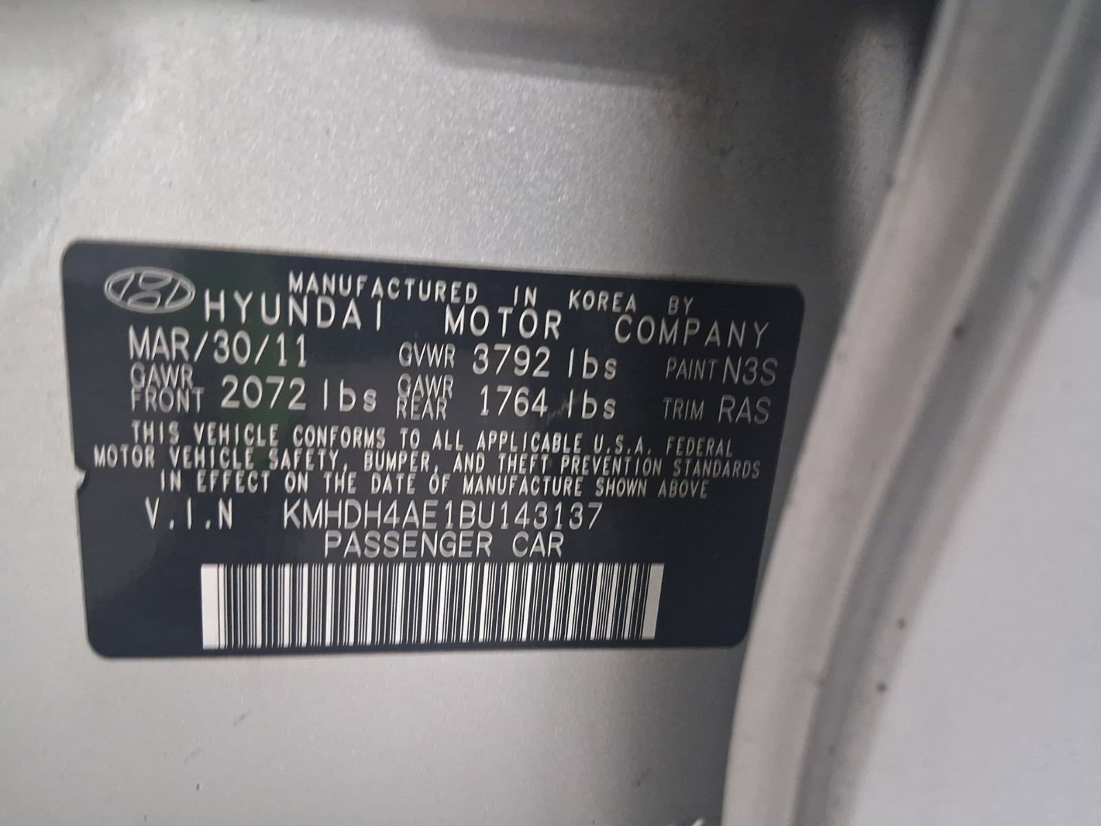 Used 2011 Hyundai Elantra GLS w/ Preferred Equipment Pkg 3 image 26