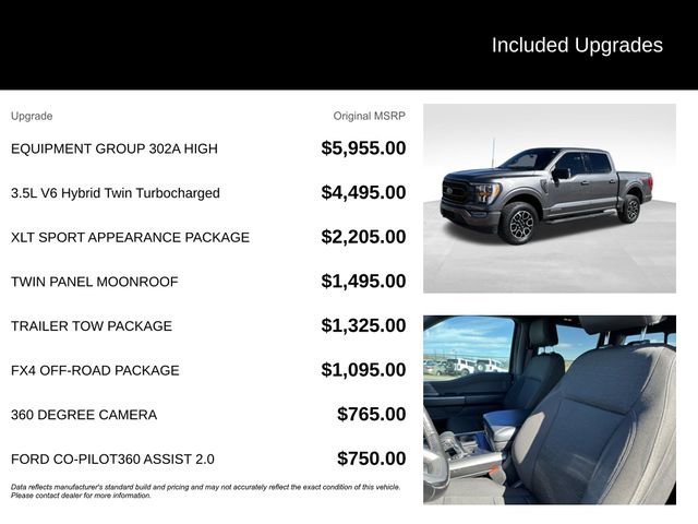 Used 2022 Ford F150 XLT w/ Equipment Group 302A High image 5