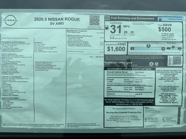 New 2026 Nissan Rogue SV image 7