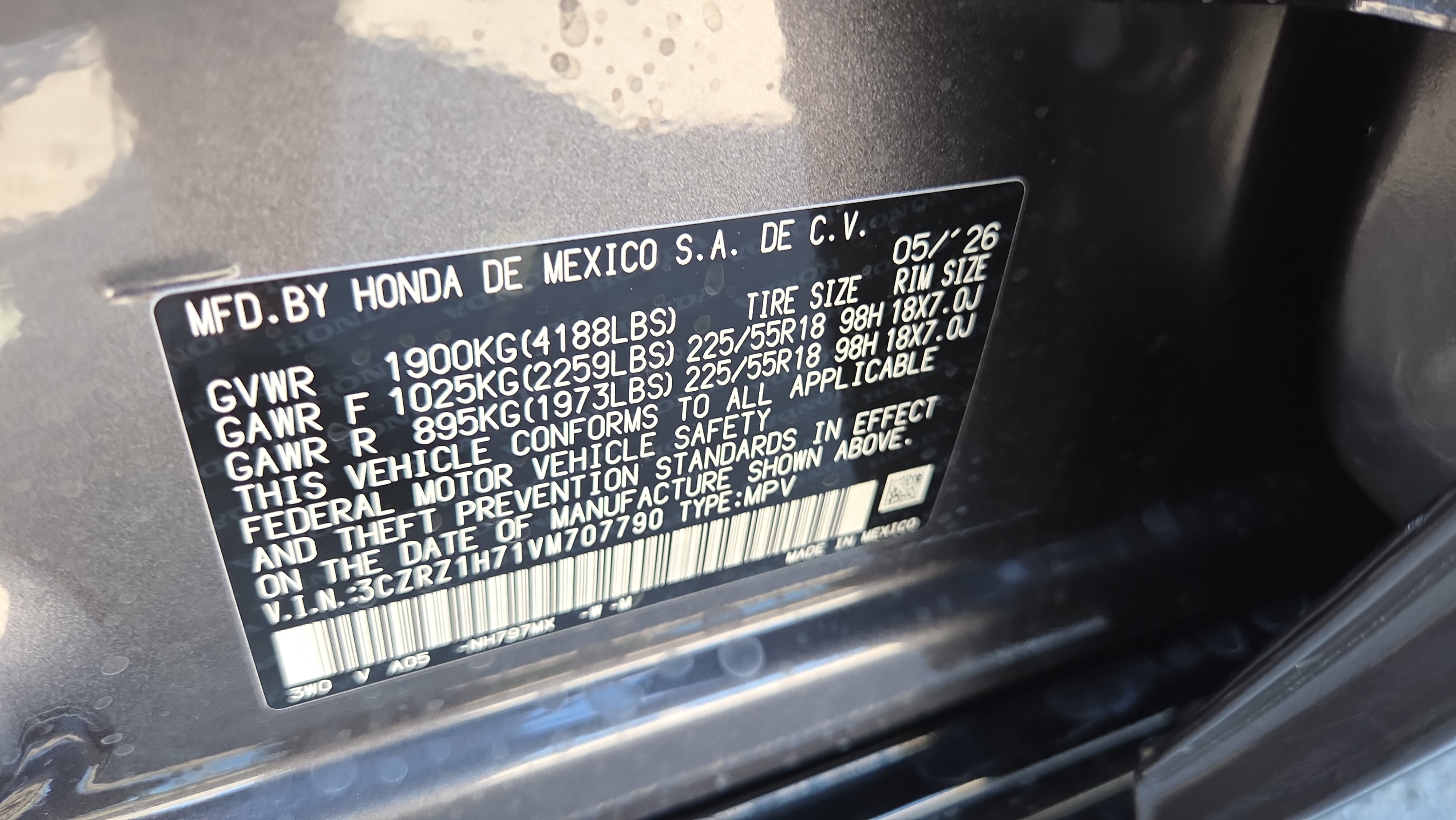 New 2027 Honda HR-V EX-L image 21