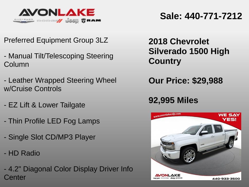 Used 2018 Chevrolet Silverado 1500 High Country image 24